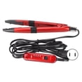 thumbnail image 1 of Hair Connector, Adjustable Temperature  Iron Ergonomic Red ABS  For  US Plug 110V, 1 of 8