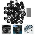 thumbnail image 6 of 20 Sets RC Car Tire Toy Car Tire Vehicle Model Wheel Replacement Car Tire Wheels and Axles, 6 of 8