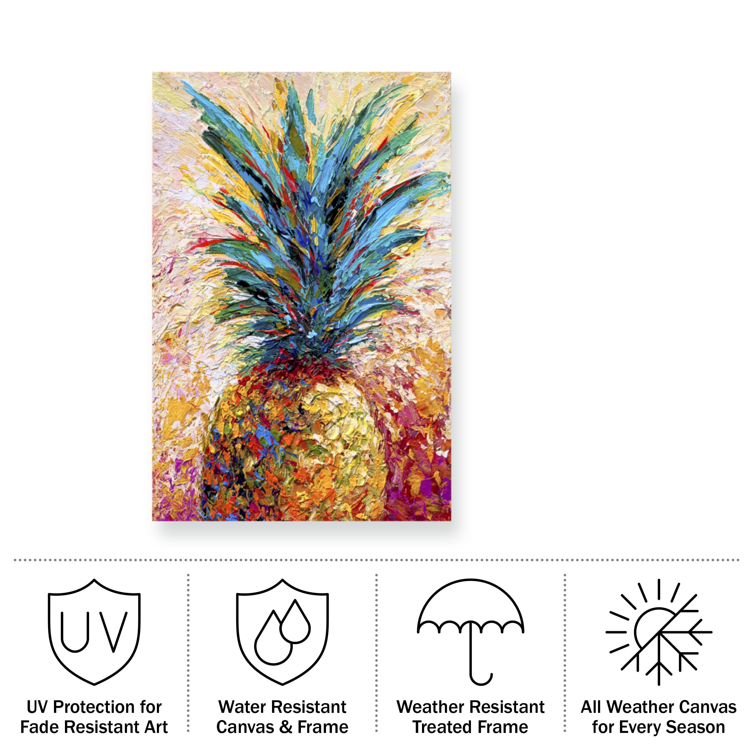 Marion Rose 'Pineapple Expression' Outdoor All-Weather Wall Decor