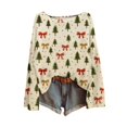 thumbnail image 2 of Chandails d'Hiver Grande Taille pour Femmes Chandails de Noël pour Femmes 2025 Col Rond Hiver Vacances Mignons Pulls Beige TTTG, 2 of 4