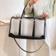 thumbnail image 1 of Bolso bandolera de PVC impermeable transparente mujer dama ocio diario (negro L), 1 of 6