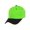 Lime Green/Black, variant on Blank Baseball Hats Adjustable Hook and Loop Closure