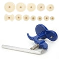 thumbnail image 3 of Watch Press Tool Blue Alloy Hand-Pressed Pressing Repairing Manual Tool with 12pcs Dies, 3 of 16