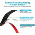 thumbnail image 2 of Best Door Weather Stripping Extra Thick 2mm Door Draft Stopper Silicone Seal Strip, Draft Seal Tape for Doors Windows and Shower Glass Gap 2 Inch(W) x 20 FT(L), 2 of 10