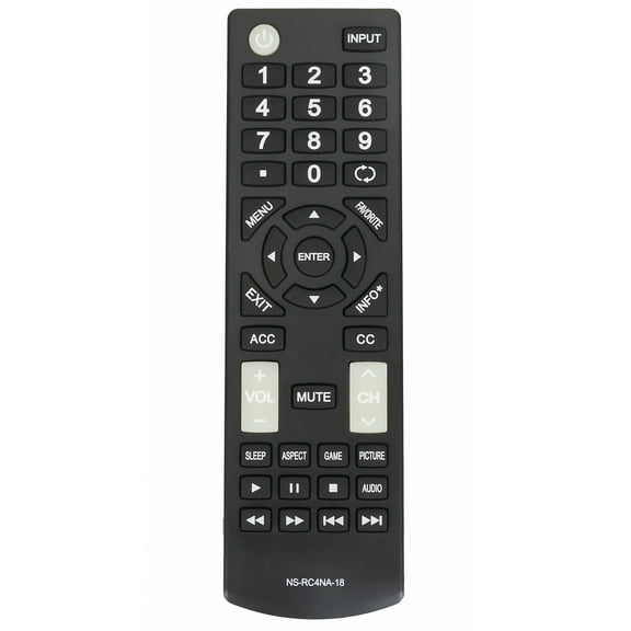Replaced Remote Fit for Insignia TV NS-32D311MX17 NS-32D311NA17 NS-39D310NA17 NS-40D420MX18 NS-40D420NA18 NS-49D420NA18 NS-50D510MX17 NS-50D510MX19 NS-50D510NA17 NS-50D510NA19 55D420NA18 NS-RC4NA-18