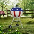 thumbnail image 4 of Weber Original Charcoal Grill, 22 Inch Kettle Charcoal Grill, Star Spangled Kettle, 4 of 11