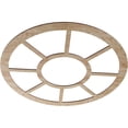 thumbnail image 2 of 34"OD x 12 3/8"ID x 1/4"T Grace Wood Fretwork Pierced Ceiling Medallion, Red Oak, 2 of 3