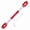 Red, variant on Adjustable Aluminium Alloy Motorcycle Balance Cross Handlebar Fits 7/8 in 22 mm Handle Bars Black