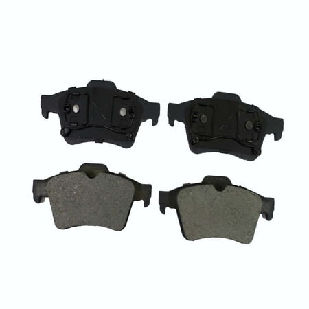 Gridiron Brakes Semi-Metallic Rear Brake Pad Set Driver and Passenger Side - ID973 (Replaces Part# MKD973)