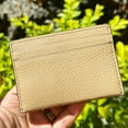 thumbnail image 3 of Michael Kors Reed Large Card Holder Wallet MK Signature Logo Camel Leather, 3 of 4