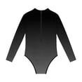 thumbnail image 4 of Swimsuit for Girls, Long Sleeve One Piece Rashguard, Solid Color Beach Vacation Swimsuit for Kids 2-13 Years, 4 of 7