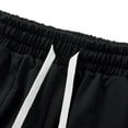 thumbnail image 3 of Men's Sports Shorts Multiple Pockets Running Training Basketball Shorts(Black,XL), 3 of 8
