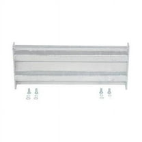 Vestil GR-F2R-BO-2-HDG 18 in. Galvanized Steel 2 Ribbed Bolt-On Style Guard Rail, Gray