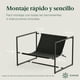 thumbnail image 5 of Silla de Metal Zinus Aidan con Cojines de Memory Foam Color Negro, 5 of 7