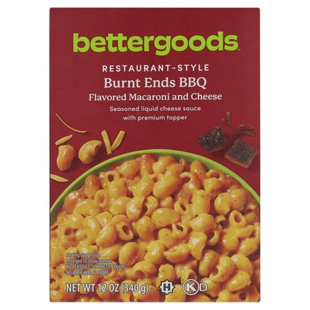 bettergoods Burnt Ends BBQ Flavored Macaroni and Cheese, 12 oz Box