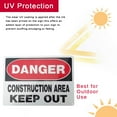 thumbnail image 2 of Danger Constructicn Area Keep Out Sign,Danger Do Not Enter Sign Metal Danger Sign 10x14 Inch Rust Free Aluminum UV Printed Easy to Mount Weather Resistant Long Lasting Ink (4-Pack), 2 of 4