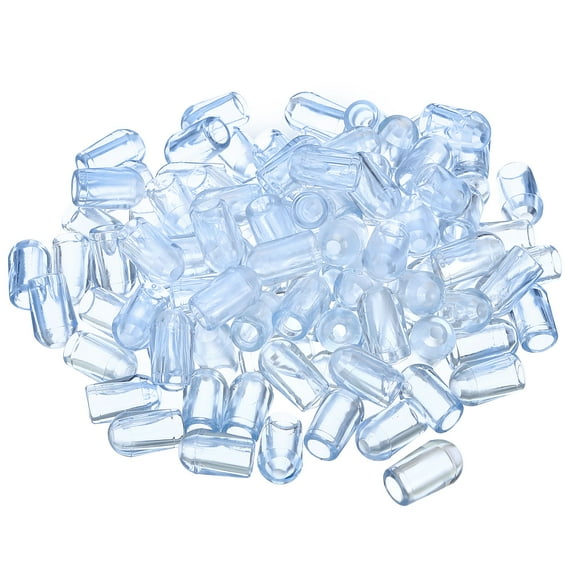 REGALWOVEN 100Pcs Kitchen Sinks Rack Feet, Plastic Sink Protective Replacement Clear 4 x 7.5mm