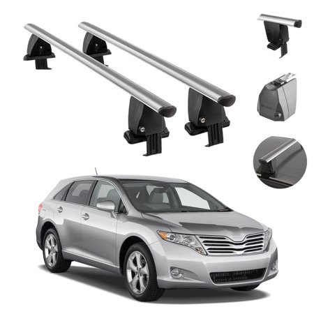 Silver Smooth Top Roof Rack Cross Bar Luggage Carrier For Toyota Venza ...