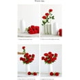 thumbnail image 4 of Zukuco 12 PCS Artificial Flowers Roses Silk Flowers Fake Long Stem Artificial Roses for Home Wedding Bathroom Kitchen Decorations (Red), 4 of 7