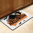thumbnail image 3 of Happy Halloween Pumpkin Dog Food Mats for Floors Absorbent No-Slip 17x30 Inch Pet Food Mat Evil Pumpkin Ghost Pet Feeding Mat Dog Water Bowl Mat for Messy Drinker, 3 of 7