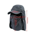 thumbnail image 2 of Quick-dry Sun Protection UV Fisherman Hat Foldable Windproof Sun Visor Hat for Fishing Camping Hiking, 2 of 10