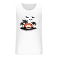 thumbnail image 4 of Xysaqa Mens Tank Tops Funny Print Summer Beach Hawaiian Shirt Cotton Sleeveless Muscle Shirts for Men Gym Workout Tanks Top Casual Bodybuilding Fitness Basic Tee S-2X, 4 of 5