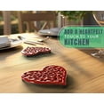 thumbnail image 7 of Comfify Cast Iron Heart Shaped Trivet Set, 6 Piece Set with Rubber feet, Heat Resistant Table Protector for Kitchen Countertop and Dining Table, 7 of 7