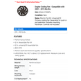 thumbnail image 2 of Engine Cooling Fan - Compatible with 2001 - 2015 Kia Rio 2002 2003 2004 2005 2006 2007 2008 2009 2010 2011 2012 2013 2014, 2 of 2