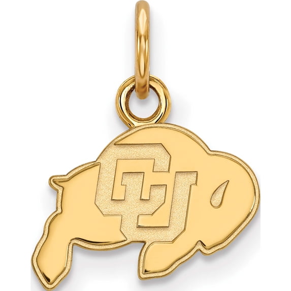 Ss/Gold Plated Sterling Silver With Gp Logoart University Of Colorado Xs Pendant (14 X 12) Made In United States gp001uco