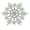 White, variant on 20-Count White Glitter Snowflake Christmas Ornaments, 3.9", by Holiday Time