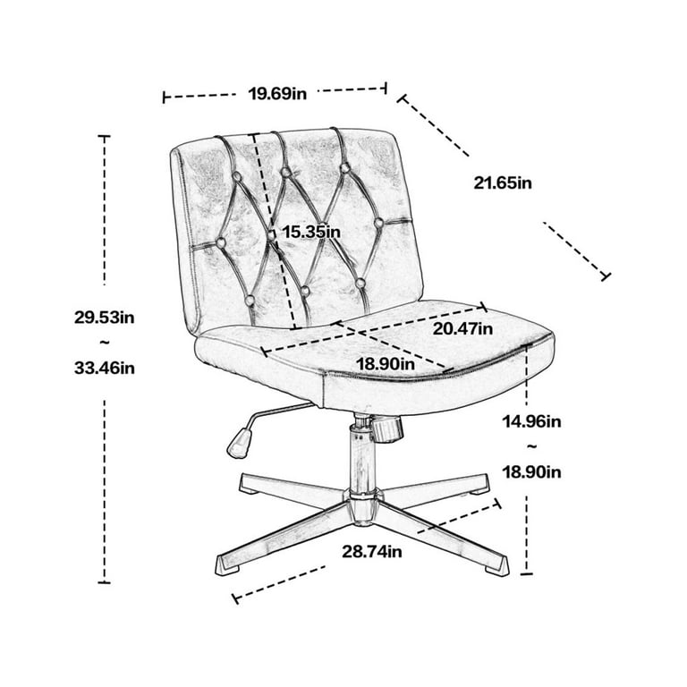 Criss Cross Office Chair White