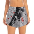 thumbnail image 4 of Lsque Abstract Geometric Hummingbird Printed Women's Running Shorts with Liner Pockets,Elastic Quick Dry Workout Athletic Gym Yoga Shorts,Womens High Waist Shorts-XX-Large, 4 of 9