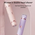 thumbnail image 3 of Peach Please Rasoir, Nouveau Rasoir à Double Tête 2025 pour Femmes, Rasoirs Électriques Please, Tondeuse Bikini Portable 2 en 1 Étanche pour Rasage à Sec et Humide pour Femmes (Rose), 3 of 10