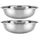 thumbnail image 1 of 2Pcs Stainless Steel Basin Kitchen Vegetable Washing Basin Large Mixing Basin Fruits Salad Mixing Basin, 1 of 4
