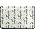 thumbnail image 5 of Hand Drawn Cactus Shower Curtain Set, with Rug and Shower Curtain, Waterproof and Durable, with Hooks, Bathroom, 60x72in Home Decor, 5 of 7