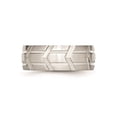 thumbnail image 2 of Gem & Harmony Mens Stainless Steel 8mm Brushed and Polished Band Ring for Men, 2 of 5