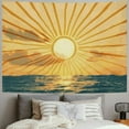 thumbnail image 2 of Fenyluxe  Mid Century Boho Sunrise Tapestry Abstract Sunset Sun Waves Modern Minimalist Geometric Simple Art Line Aesthetic Beige Neutral Wall Hanging Bedroom Living Room Dorm Decor 40x30inch, 2 of 6
