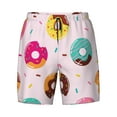 thumbnail image 4 of Lsque Mens Swim Trunks Donut Pattern - Bathing Suit Compression Liner - Beach Swim Shorts Swimwear - (S-3XL) - Stretch Quick Dry -3X-Large, 4 of 9
