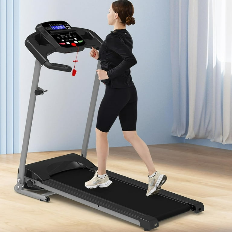 Collapsible Incline Treadmill 12 Preset Programs Pulse Calorie Tracking US Stock Walmart