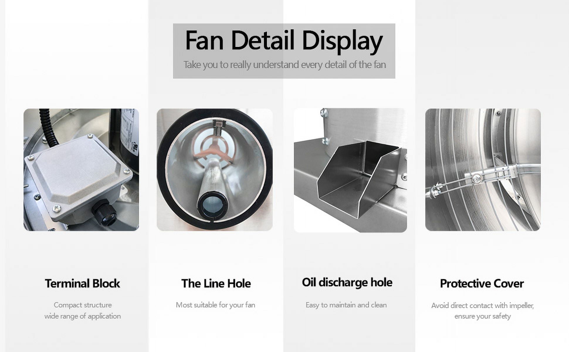 HAN'KITCHEN'LON'S 1700 CFM 110 Volt Exhaust Fan