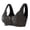 Black, variant on NIEWTR Ladies Bras Bras for Women No Underwire Comfortable Full Coverage Front Closure Bralettes Wireless Wirefree Everyday Bras(Grey,L)