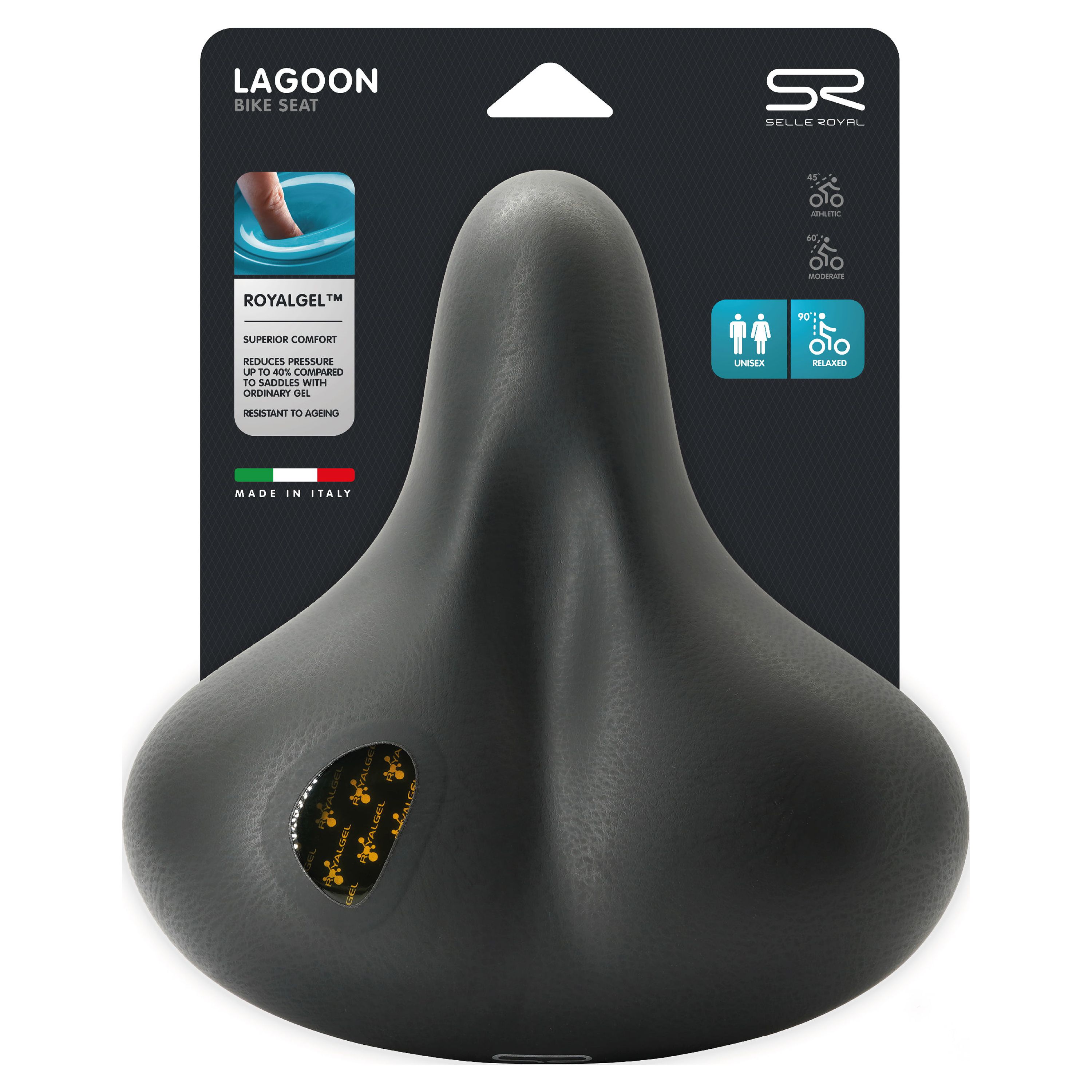 Selle Royal Unisex Lagoon Bike Seat Comfortable Royalgel Cushioned Saddle Men And Women 1579