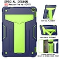 thumbnail image 2 of Dteck Case for Amazon Fire HD 10 2021/HD10 Plus 2021 10.1-inch 11th Generation,Shockproof 3-Layer-Protection Hybrid Rubber Hard PC Back Protective Kickstand Cover，Navy+Olivine, 2 of 4