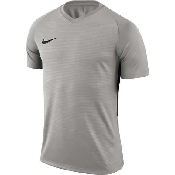 Nike Boys Dry Tiempo Unisex Soccer Jersey, Grey, Big Kids (8-20), S