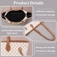thumbnail image 3 of DIY PU Leather Tote Bag Kit DIY PU Leather Shoulder Bags Sew on Making Kit Handmade Handbag Sewing Material Tools Set Handmade Purse Craft Making Project Personalized Women Gift Beige, 3 of 8