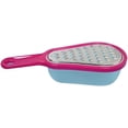 thumbnail image 3 of Mini cheese grater with stainless steel blade, fruit and vegetable chopper, removable collection tray for sealed food storage, 3 of 5