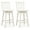 White, variant on Gymax 2PCS 24.5 Inch Counter Height Bar Chairs Swivel Bar Stools w/ Hollow Backrest White