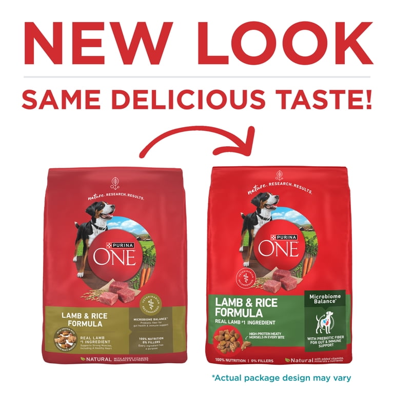 Purina ONE Adult Dog Food, High-Protein Lamb & Rice Formula, 40lb