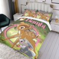 thumbnail image 3 of Bambi Conjunto de sábanas temático, trío de piezas, cómodo y amigable con la piel, diseño único, regalo de decoración para el hogar para familiares, amigos y fans,140cm *210cm, 3 of 6