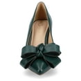 thumbnail image 6 of Journee Womens Crystol Slip On Low Stiletto Pointed Toe Evening Pumps, Widths Available, 6 of 9